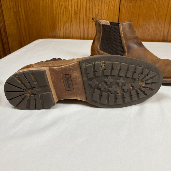 Florshiem Lodge Plain Toe Gore Men's Boots 9 Brown - Picture 6 of 13